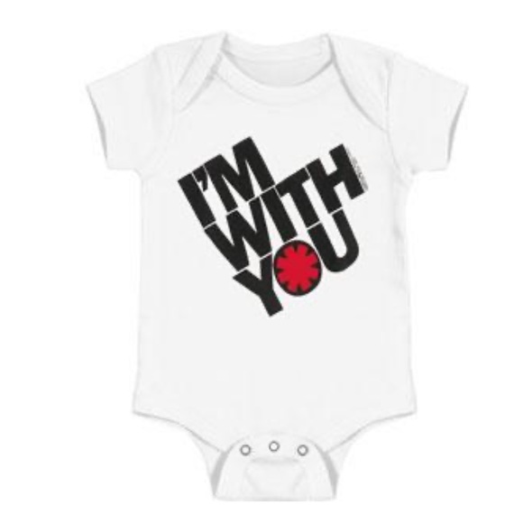 NEW!! RED HOT CHILI PEPPERS Cool Rock Baby Onesie - Picture 1 of 2